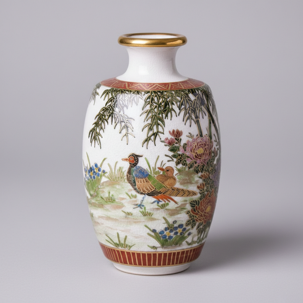 Satsuma Ware Vase | Bamboo
