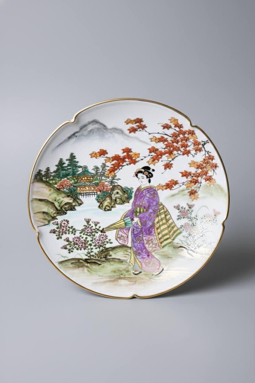 Satsuma Ware Small Plate | Autumn