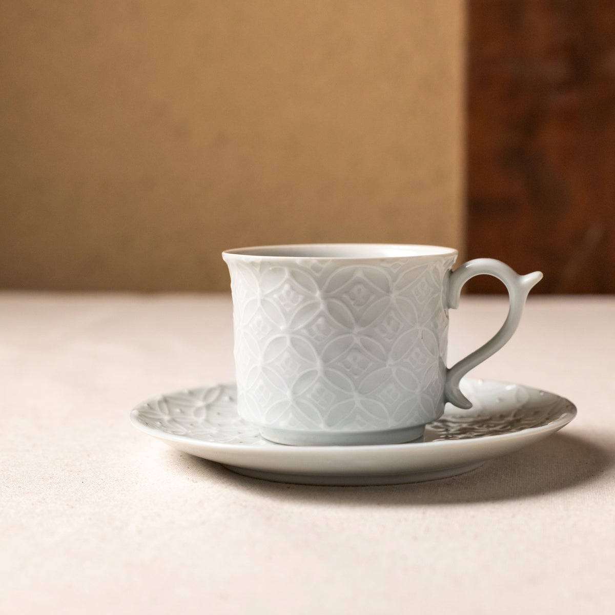 KOSHUN Cup & Saucer — Shippo (M)