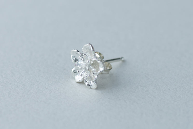 Silver Earrings | Peach blossom