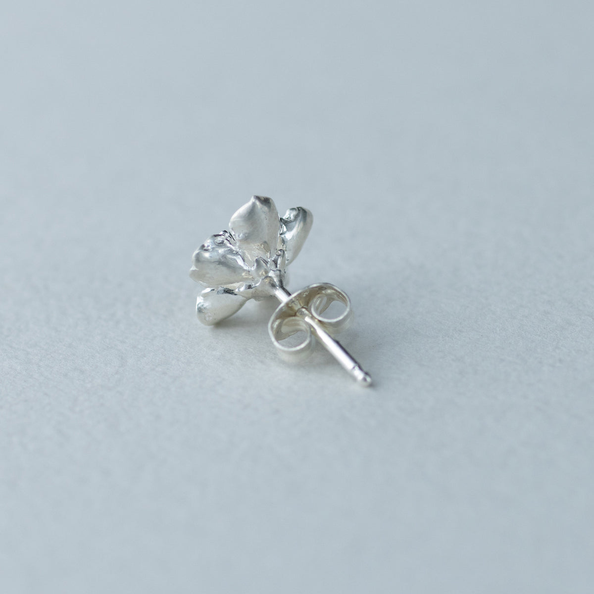 Silver Earrings | Peach blossom