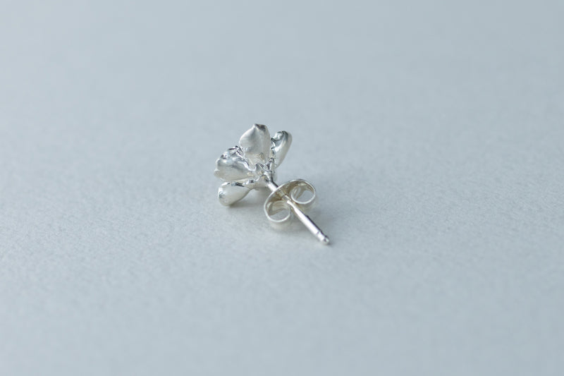 Silver Earrings | Peach blossom
