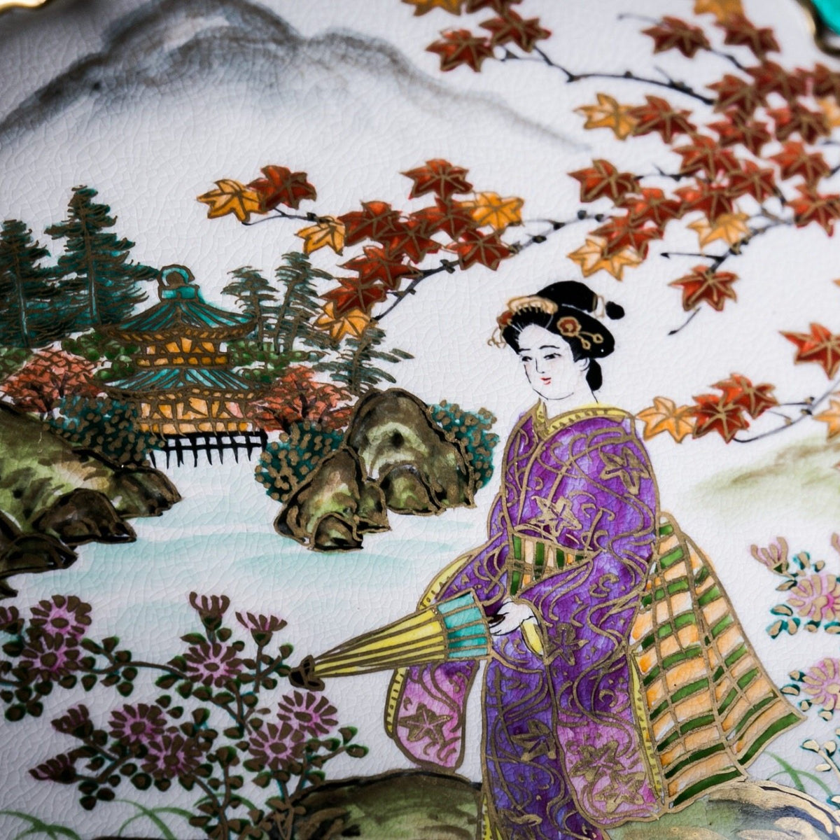 Satsuma Ware Small Plate | Autumn