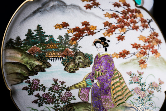 Satsuma Ware Small Plate | Autumn