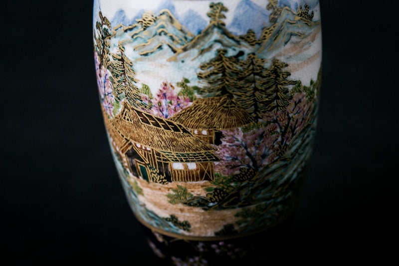 Satsuma Ware Vase | Lapis Lazuli