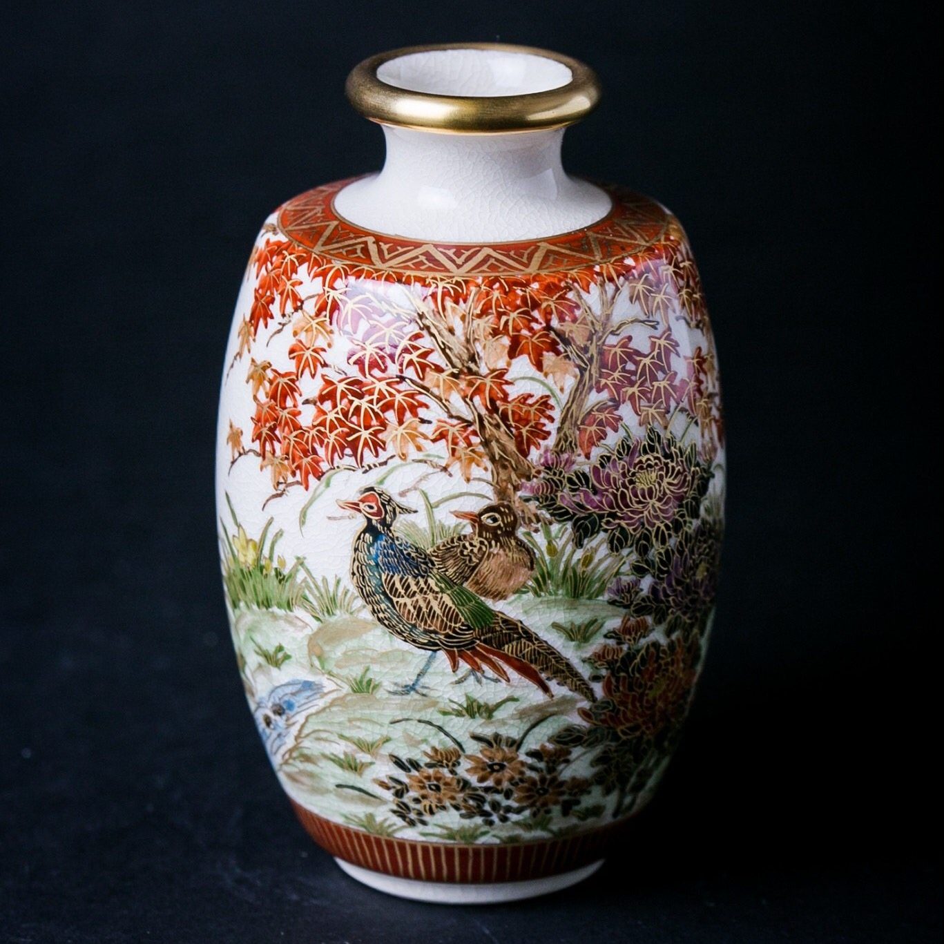 Satsuma Ware Vase | Autumn