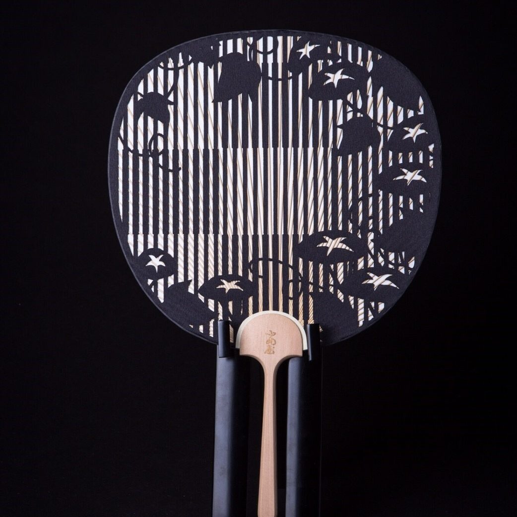 Cutting Art Round Fan | Check