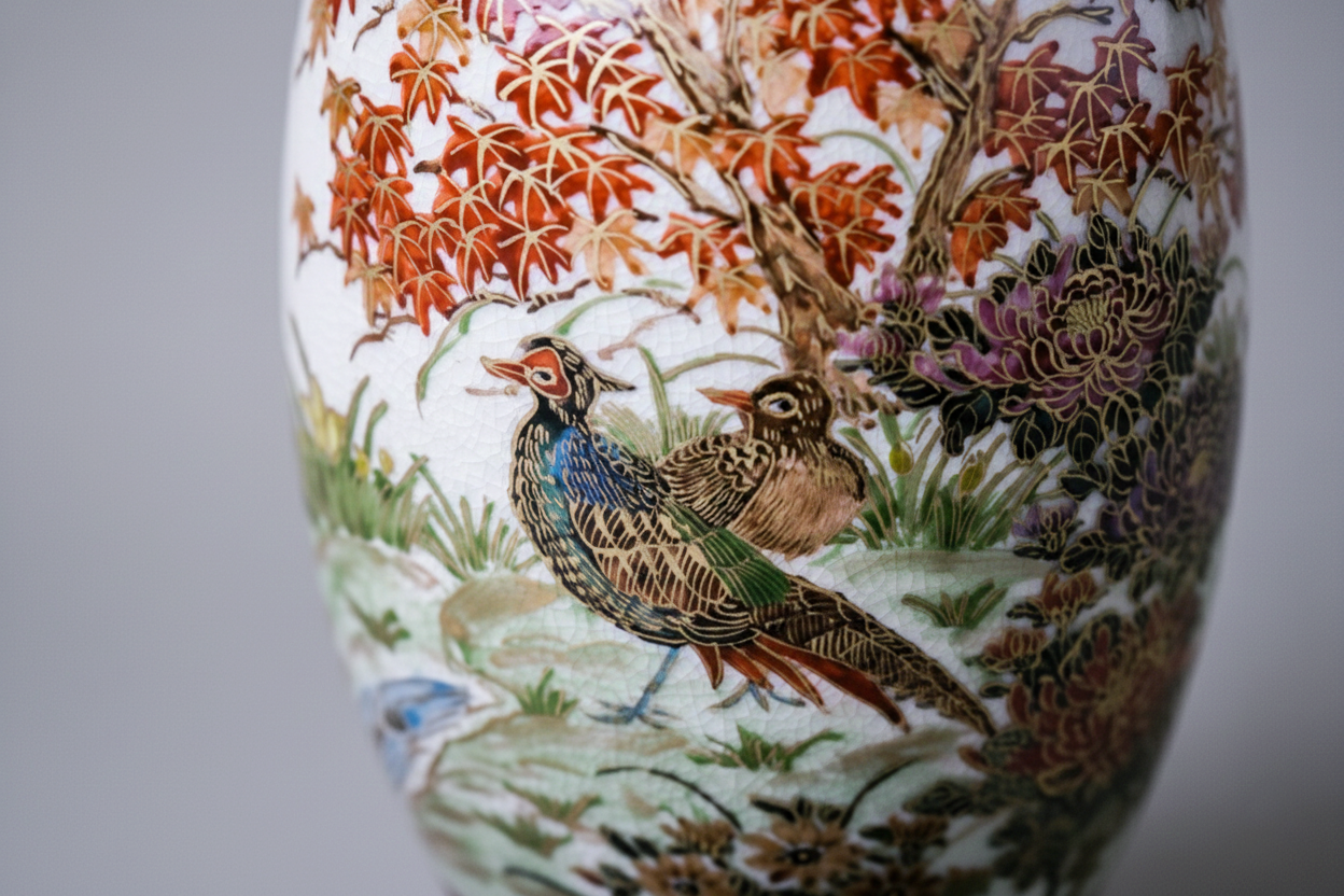 Satsuma Ware Vase | Autumn