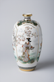 Satsuma Ware Vase | Green Four Seasons