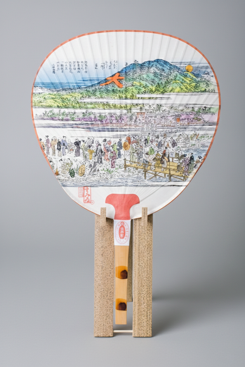 Fan Display Stand | Bamboo
