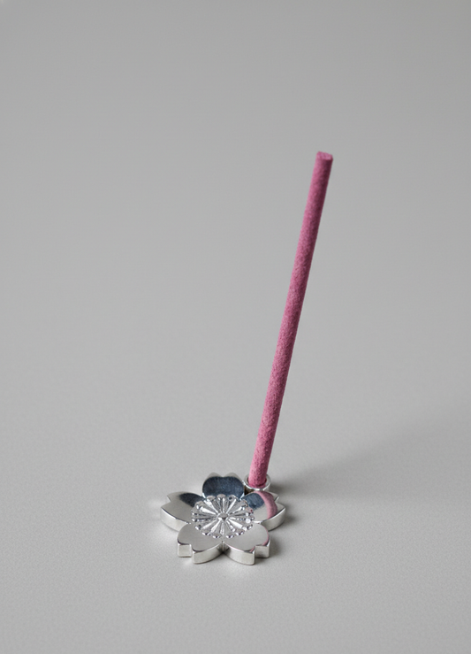 Silver Incense Stand | Sakura