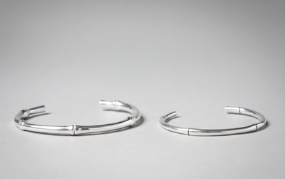 Silver Bangle | Bamboo