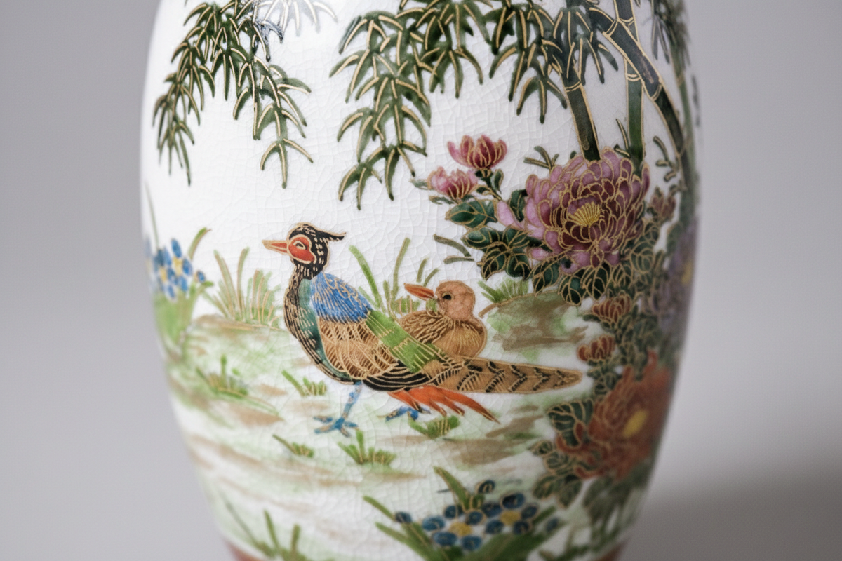 Satsuma Ware Vase | Bamboo