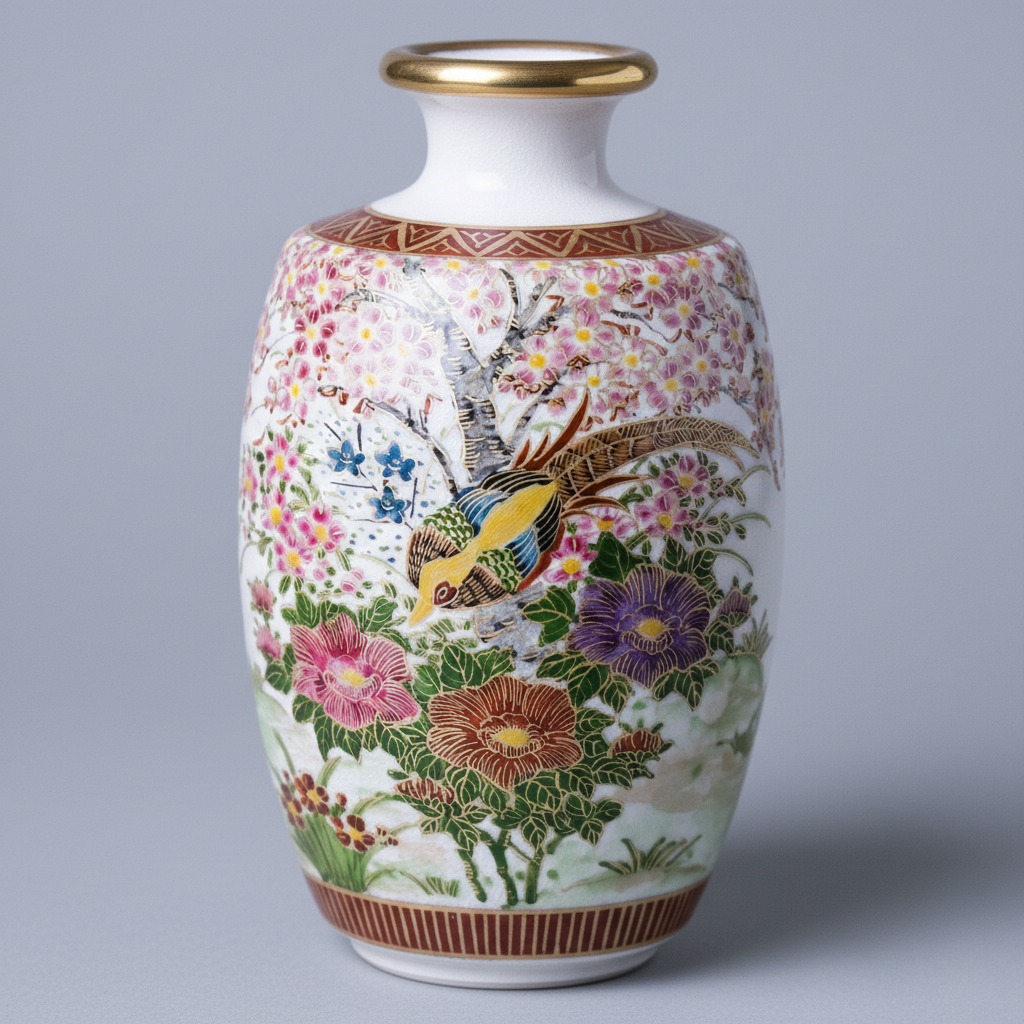 Satsuma Ware Vase | Sakura