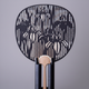 Cutting Art Round Fan | Check & Iris