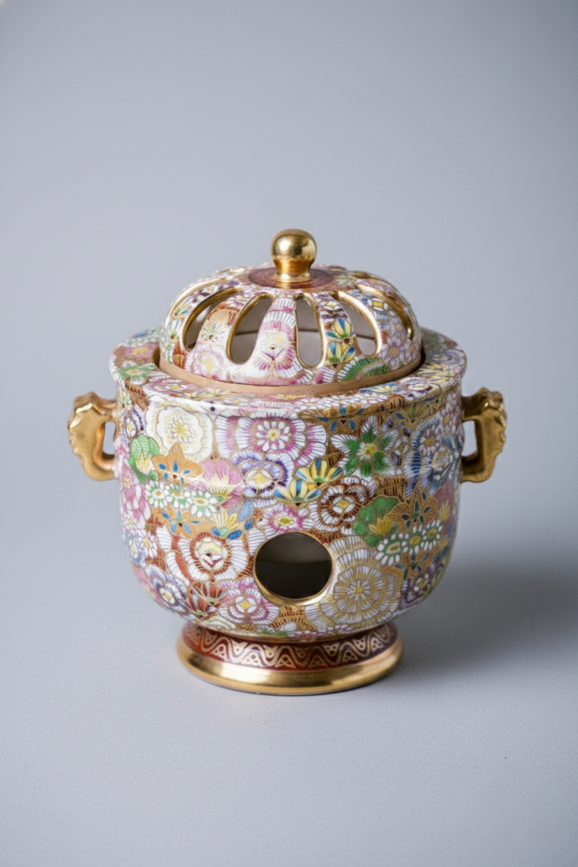 Satsuma Ware Incense Burner