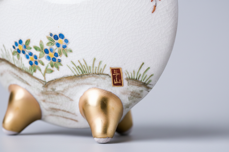 Satsuma Ware Rounded Vase | Autumn