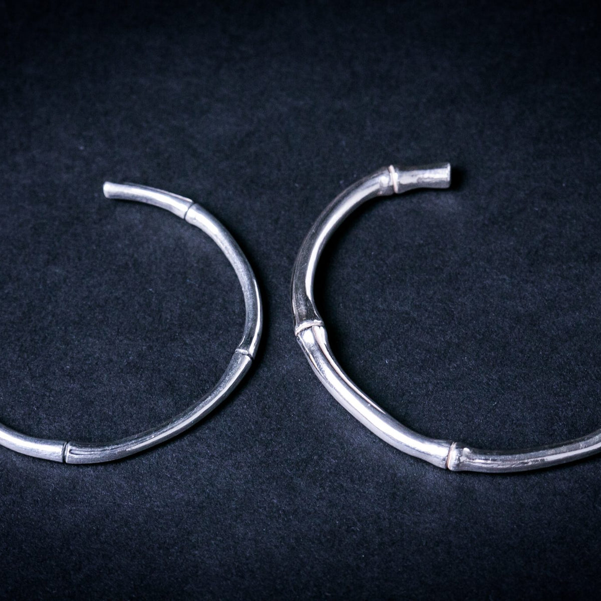 Silver Bangle | Bamboo