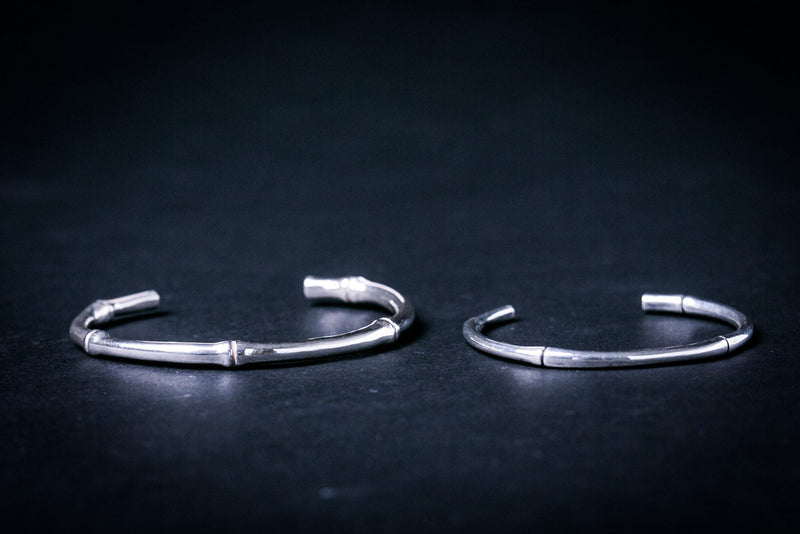 Silver Bangle | Bamboo