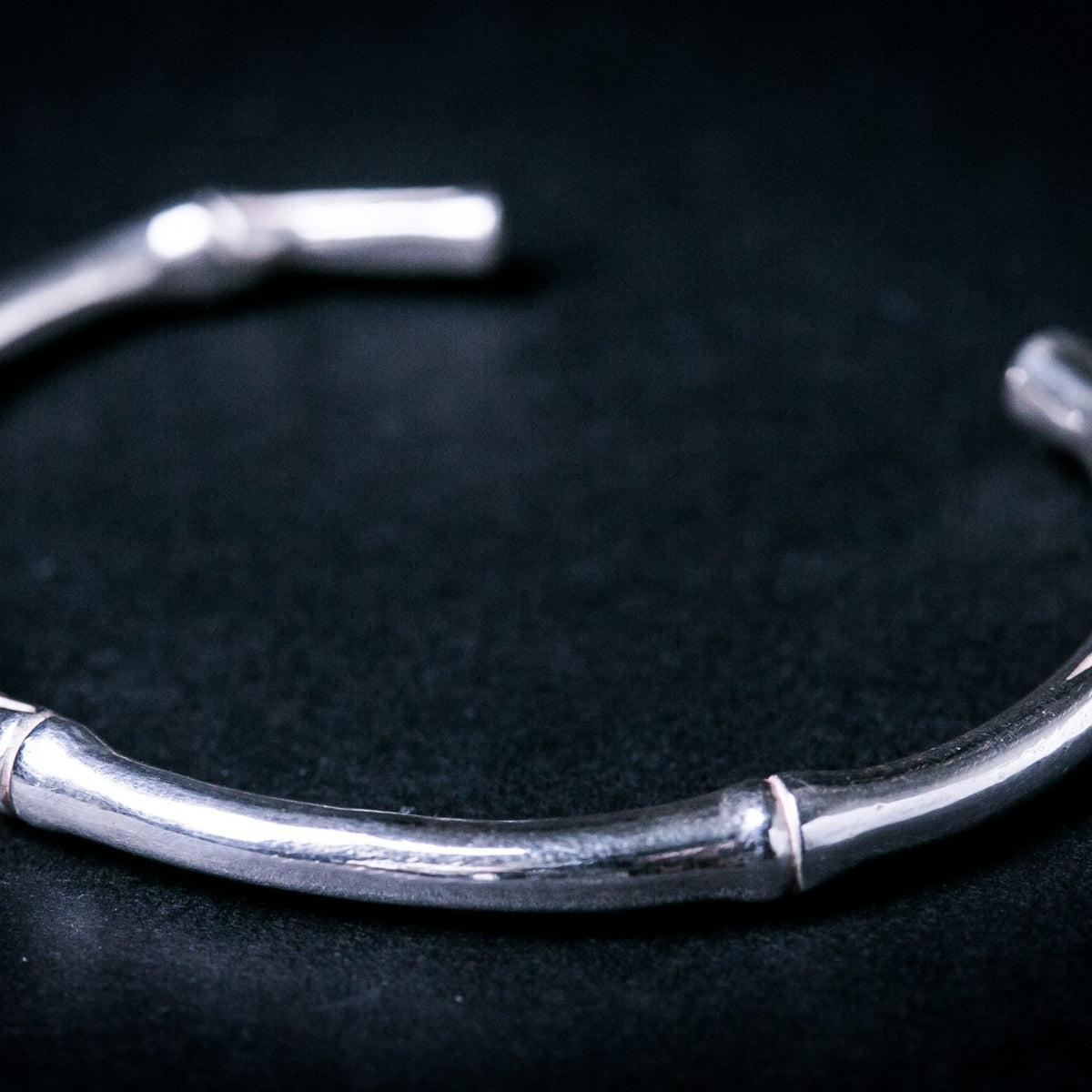 Silver Bangle | Bamboo