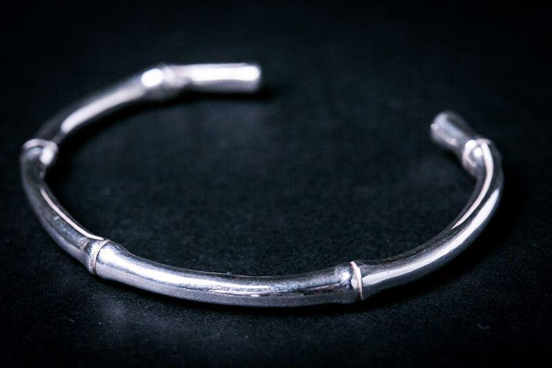 Silver Bangle | Bamboo
