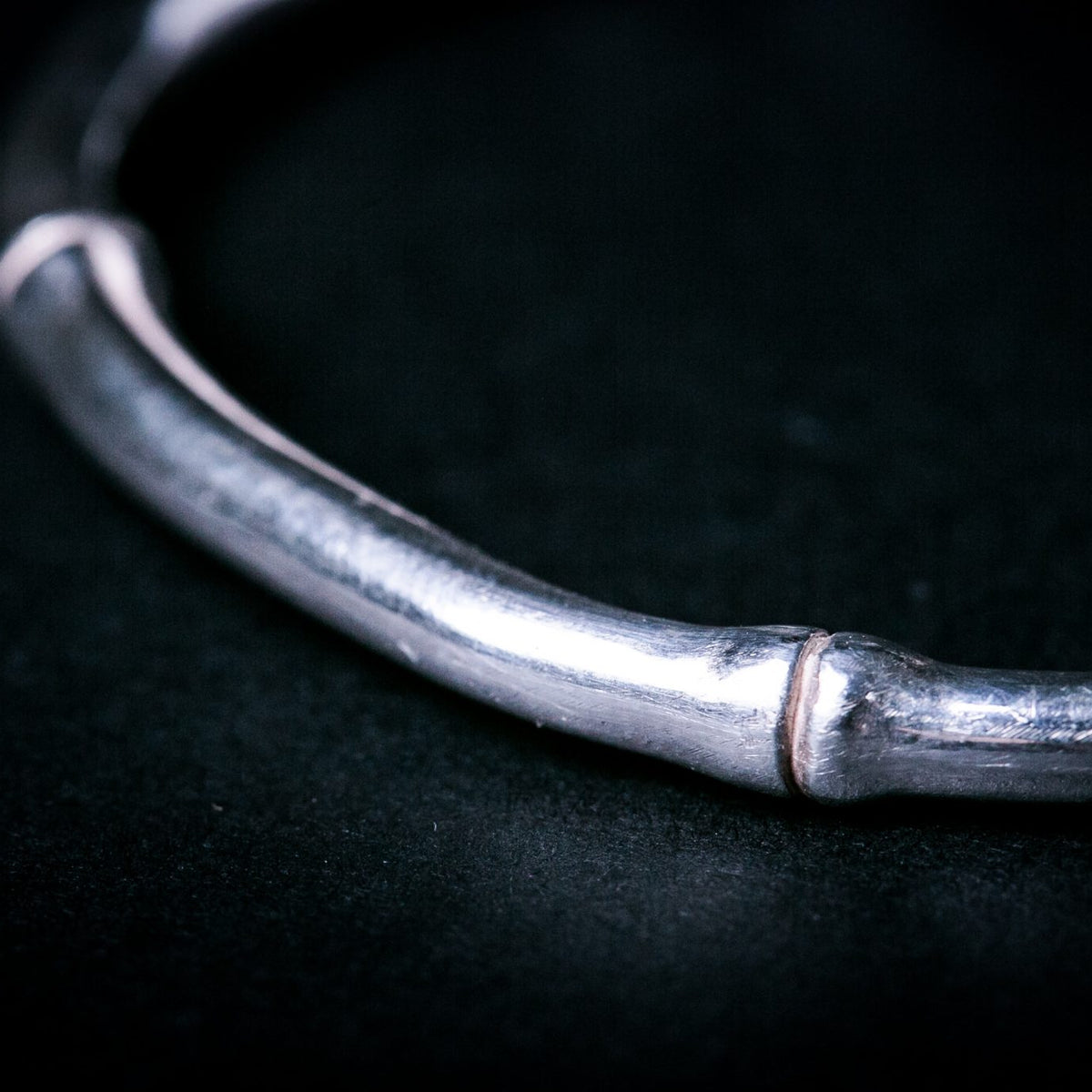 Silver Bangle | Bamboo