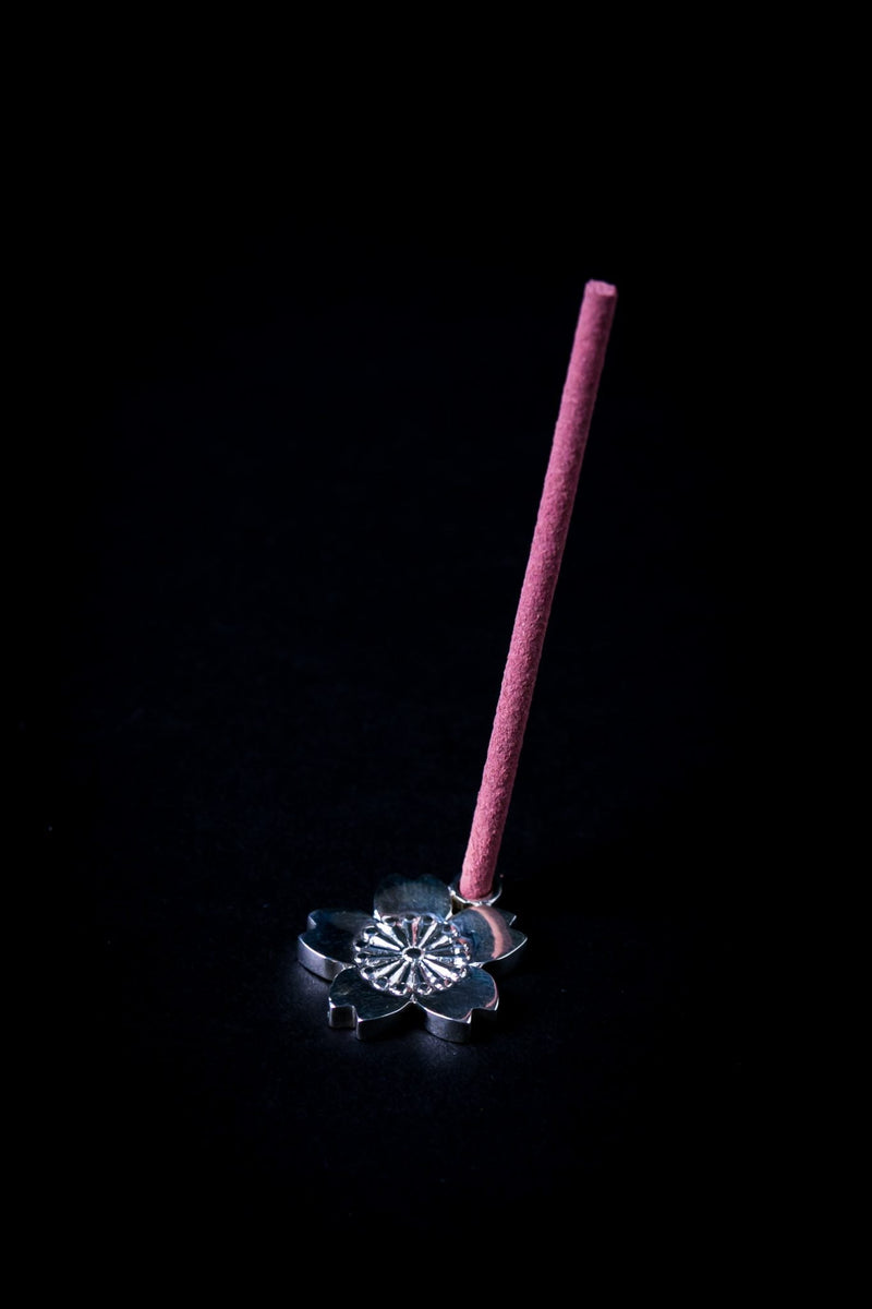 Silver Incense Stand | Sakura