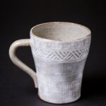 Tea Mug | White Mishima Pattern