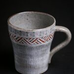 Tea Mug | Red Mishima Pattern