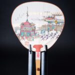 Kyoto Old Scenary Round Fan | The Naginata Float
