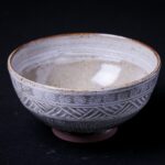 Rice Bowl | White Mishima Pattern