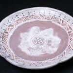 Dining Plate | Red Mishima Pattern