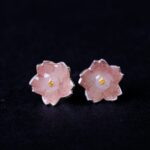Silver Earrings | Pink Sakura