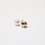 Gold Leaf Pearl Earrings | Dot
